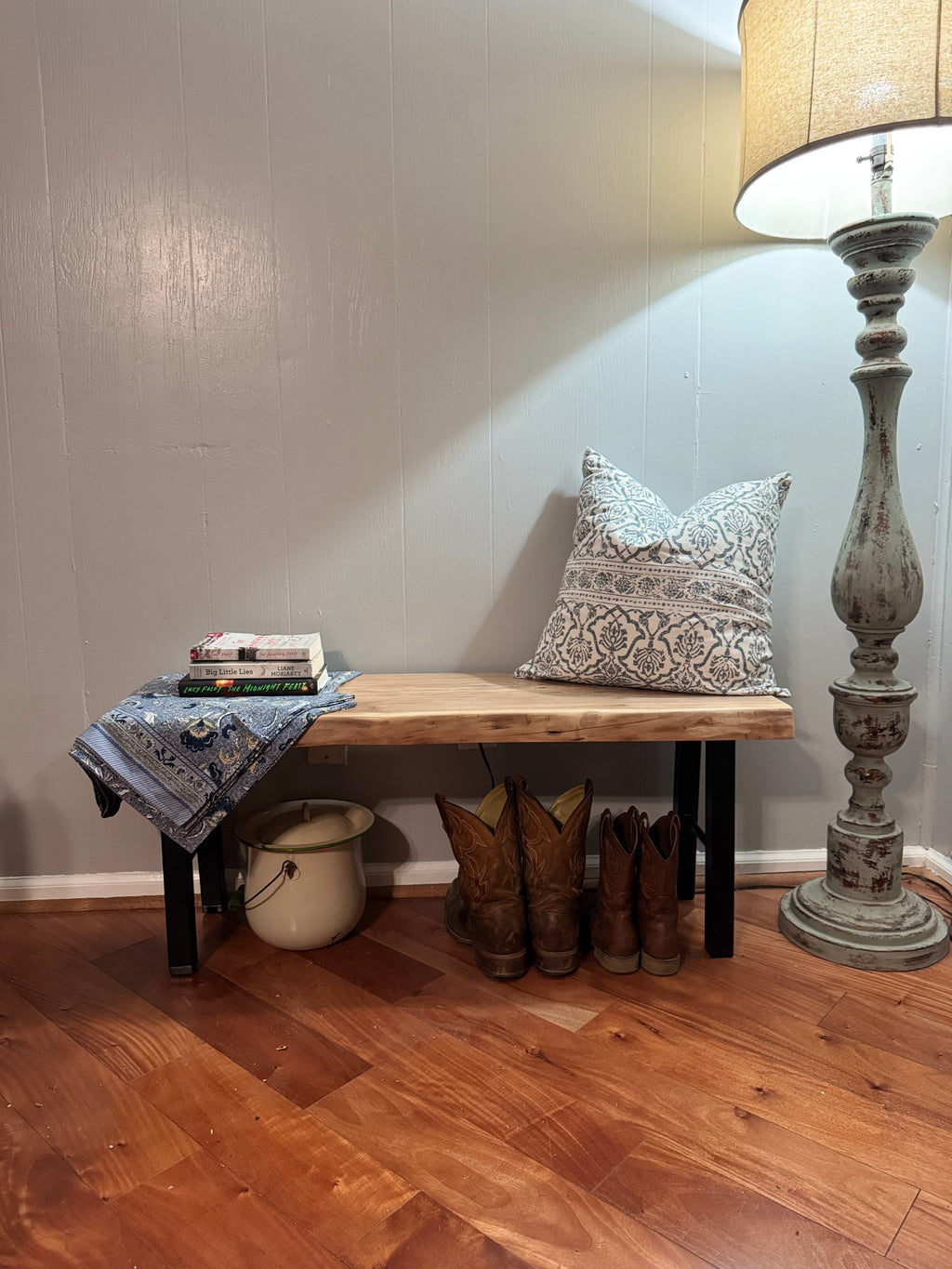 Handmade Live Edge Entryway Bench
